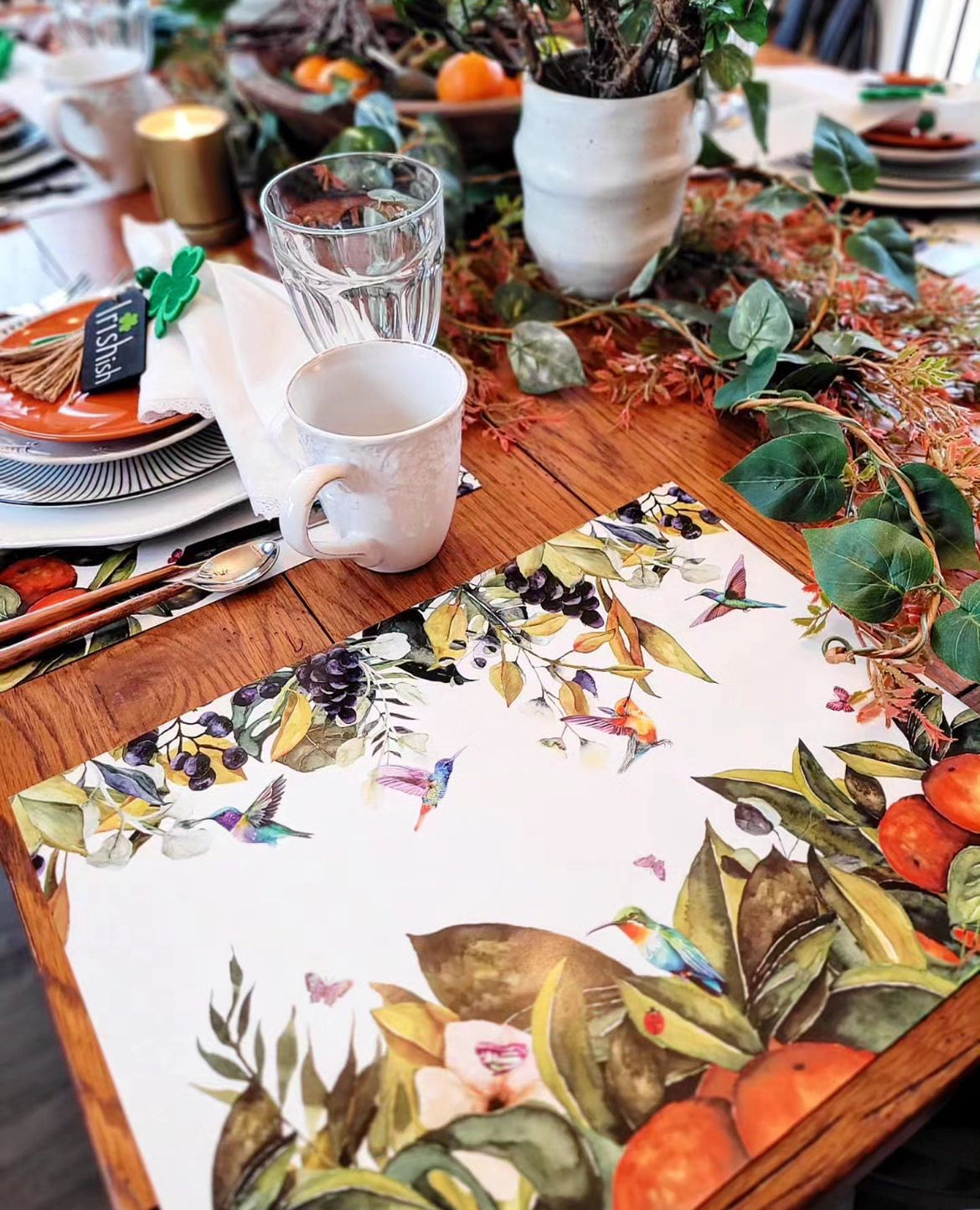 HUMMINGBIRDS PAPER PLACEMAT