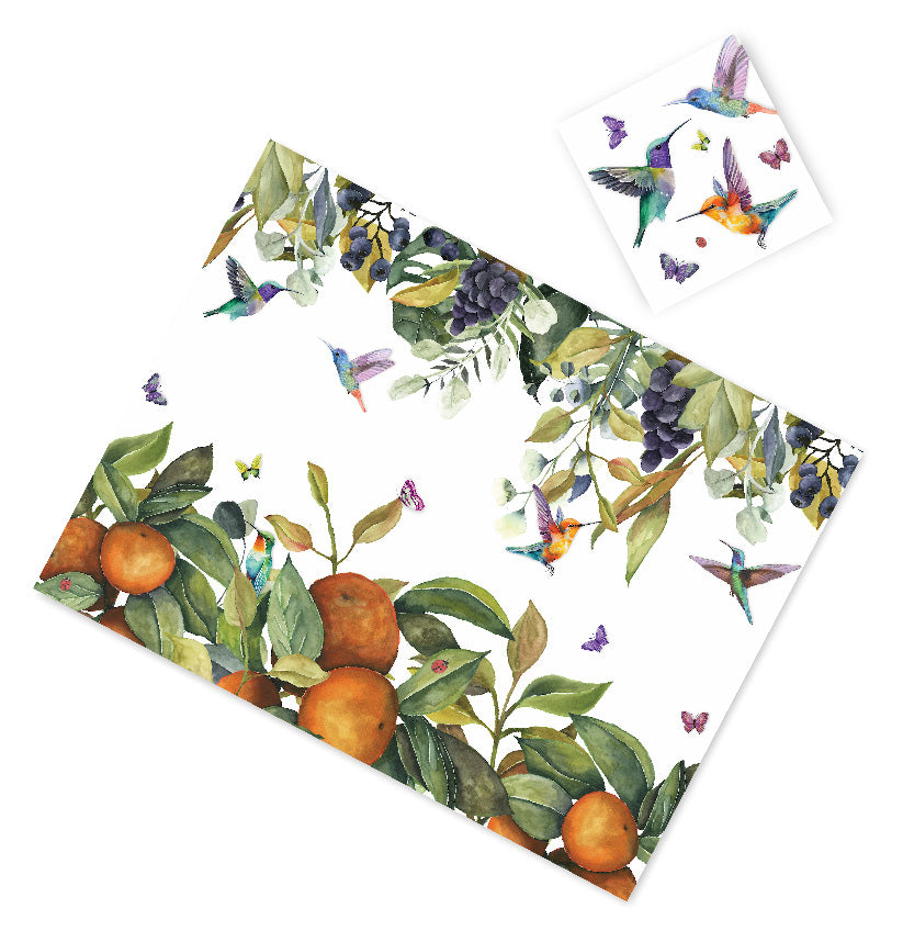 HUMMINGBIRDS PAPER PLACEMAT