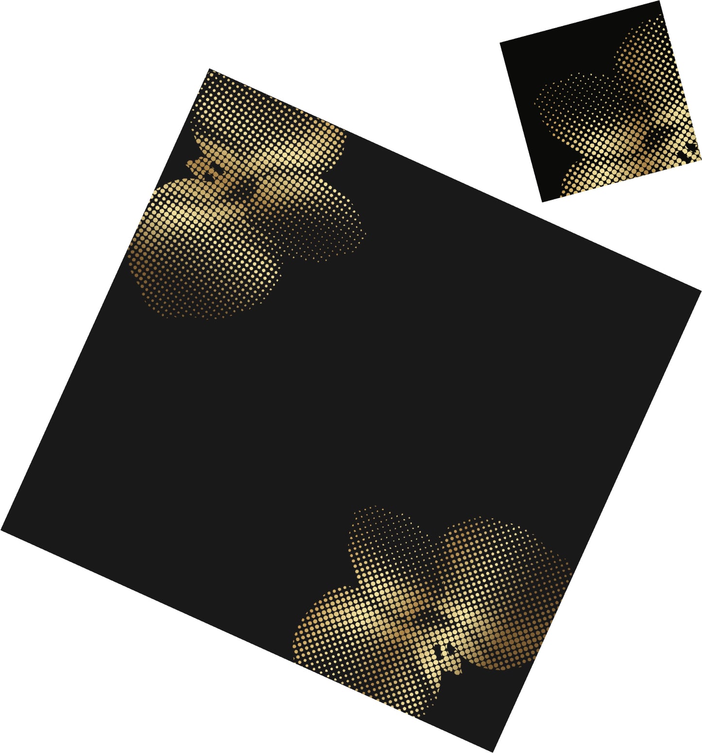 GOLD ORCHID PAPER PLACEMAT