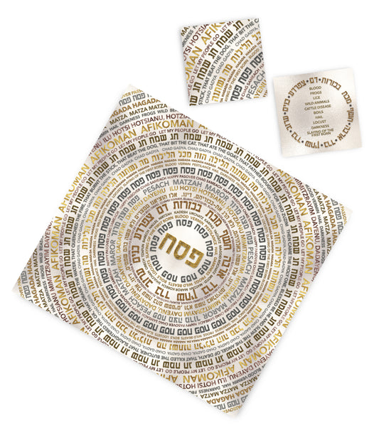 PASSOVER LIGHT FOIL BACKGROUND PAPER PLACEMAT