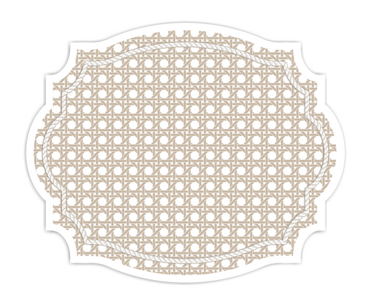 VINTAGE FRAME RATTAN TEXTURE LOOK PLACEMAT