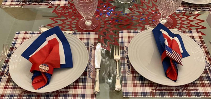 Beautiful ideas for our 4 of July placemats