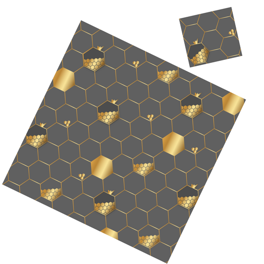 BEES WITH HONEY COMB PAPER PLACEMAT